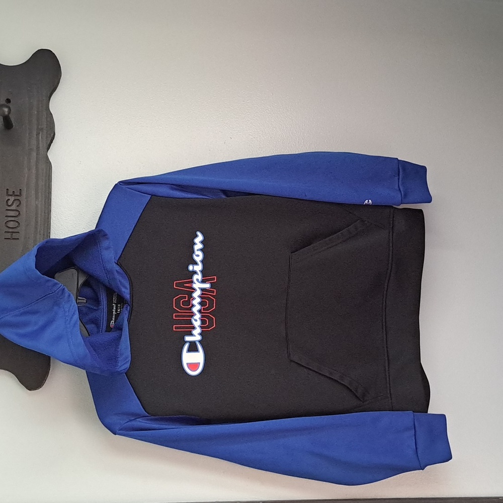 Champion Black/ Blue Hoodie Size 14/16
